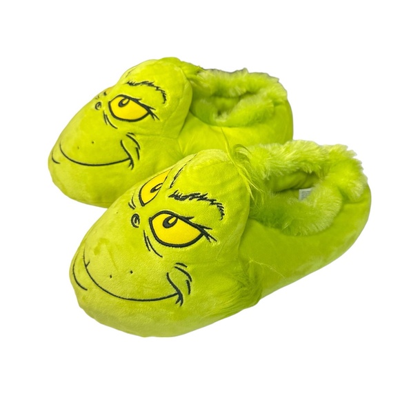 2023 Universal Studios Dr. Seuss The Grinch Slippers - Adult S (7-8) - Picture 1 of 2